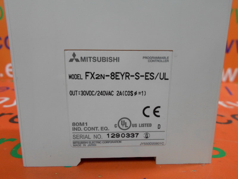 MITSUBISHI FX2N-8EYR-S-ES/UL - PLC DCS SERVO Control MOTOR POWER